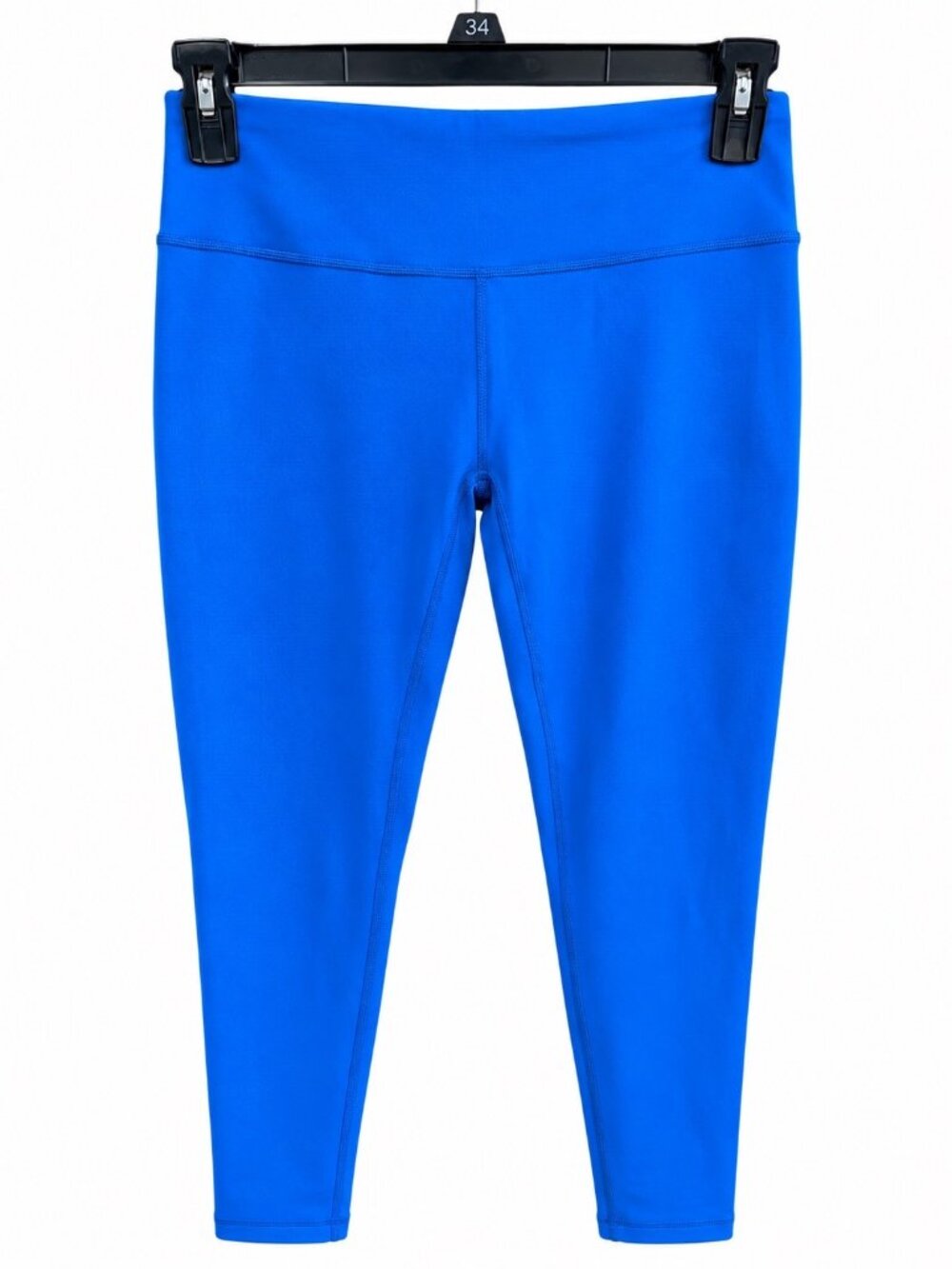 Zella Womens Blue Slim Fit Reversible Leggings Zeltek Stretch Compression Waist